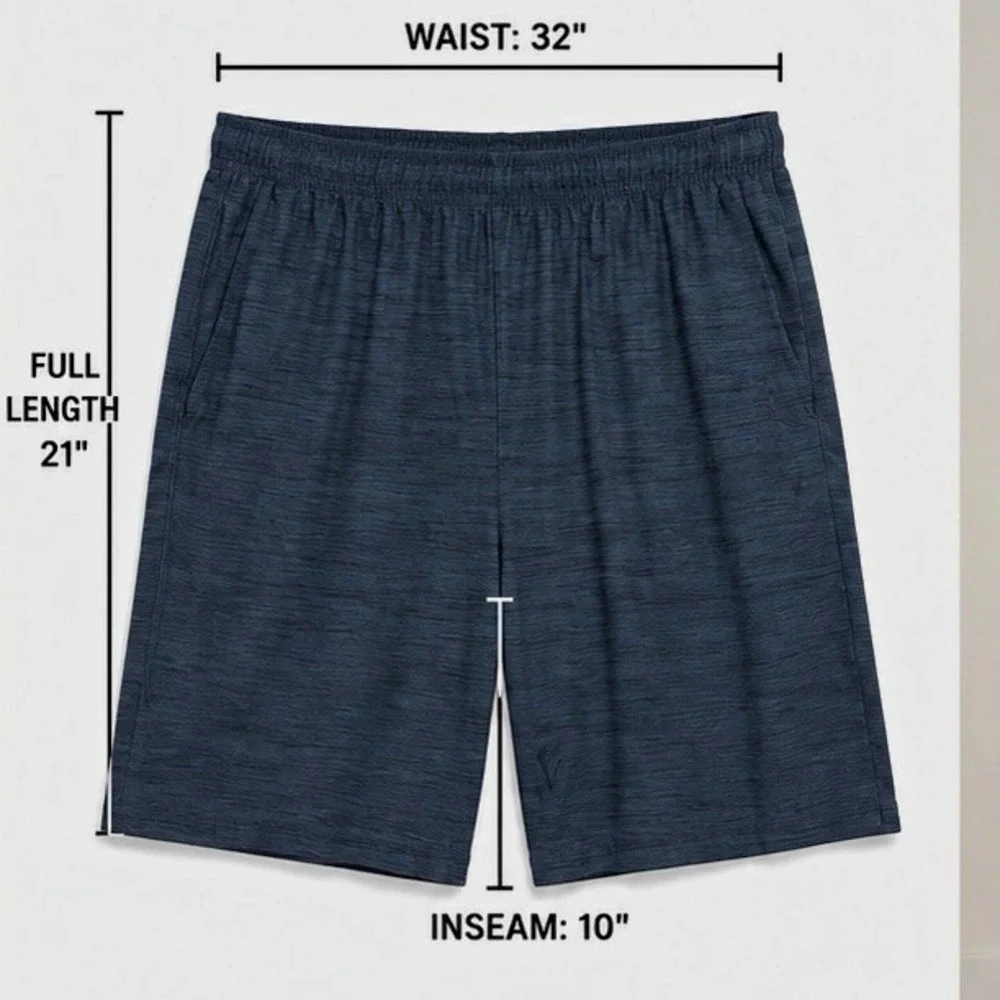 Old Navy Go-Dry Breathe On Men's Athletic Shorts 2XL Blue 10